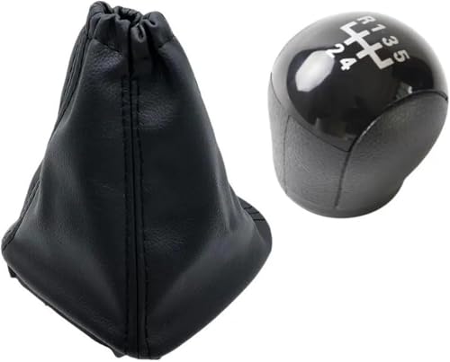 Twixral Auto-Schaltknauf Für Transit Van MK7 2006–2013 Auto 5 6 für Geschwindigkeit Schalthebel Schaltknauf Abdeckung(5 speed boot cover) von Twixral