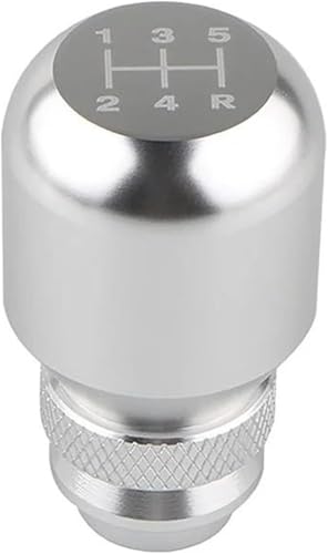 Twixral Auto-Schaltknauf Universal Auto Schaltknauf Schalthebel Manuelle(Silber) von Twixral