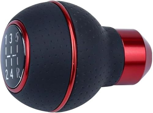 Twixral Auto-Schaltknauf Universal Auto Schaltknauf für Schaltgetriebe Ersetzen Sie 5 für Geschwindigkeit rot für Ring Twixral Auto-Schaltknauf Universal Auto Schaltknauf für Schaltgetriebe Ersetzen Sie 5 für Geschwindigkeit rot für Ring von Twixral