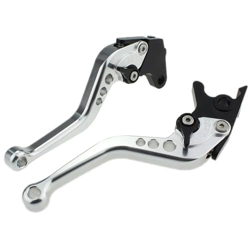 Twixral Pitbike-Kupplungshebel Bremshebel für Keeway für RKF 125 CNC-Motorradbremskupplung(Short Silver) von Twixral