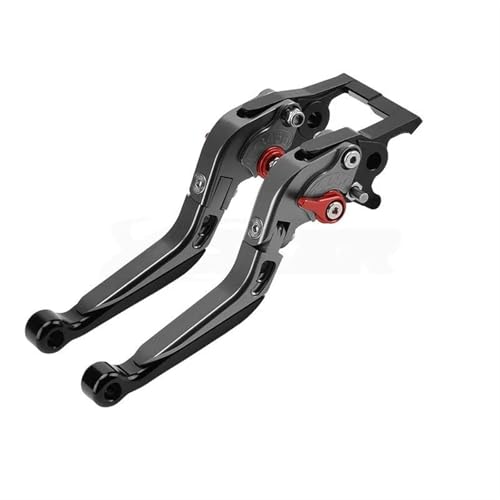Twixral Pitbike-Kupplungshebel Bremshebel für SYM für JET X 125/150/200 Feststellbremshebel Kupplungshebel(Titanium-Black-Red) von Twixral