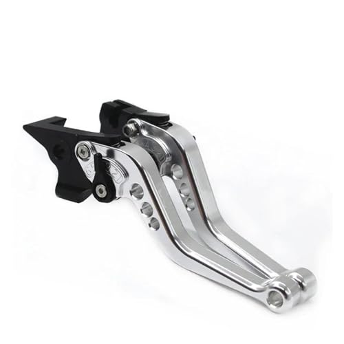 Twixral Pitbike-Kupplungshebel Für Suzuki Für SV650/X SV 650 2016 2017 2018 2019 2020 2021 Kurze Motorrad Zubehör CNC Einstellbare Bremse kupplung Hebel(Silber) von Twixral
