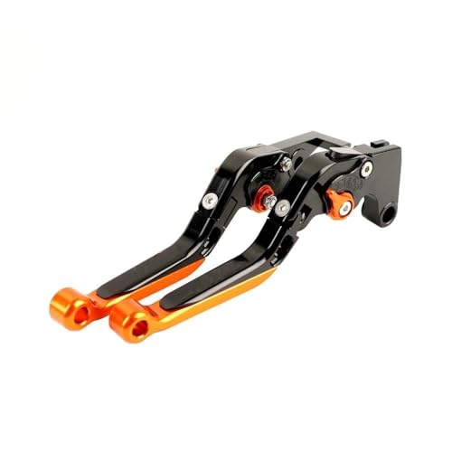 Twixral Pitbike-Kupplungshebel Motorrad Klappbare Ausziehbare CNC für Moto Einstellbare Kupplung Bremshebel Für BENELLI Für TNT 125 135 Für TNT125 Für TNT135 2016-2017(Black Orange) von Twixral