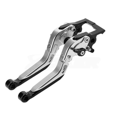Twixral Pitbike-Kupplungshebel Motorradbremshebel für SYM für JET X 125/150/200 Feststellbremshebelkupplung(Silver-Black) von Twixral