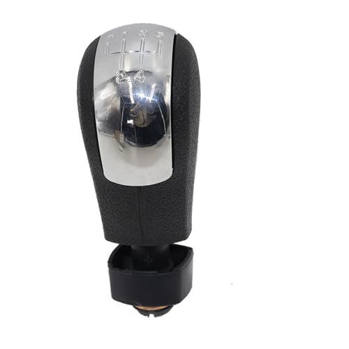Twixral Schalthebel 12MM 5/6 für Speed ​​Car Schaltknauf Gearstick Gaiter für A5 A6 20042012(Silber,5 speed) von Twixral