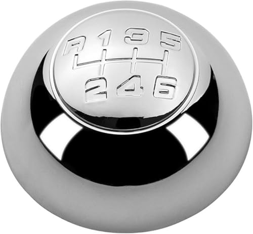 Twixral Schalthebel 5/6-Gang-Schaltknaufkappe, Abdeckung für Schalthebel, Handball-Gehäuseabdeckung für Alfa Romeo für Giulietta 2011 2012 2013 2010(Chrome 6-speed) von Twixral