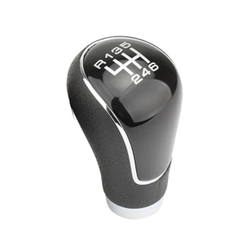 Twixral Schalthebel 6 für Geschwindigkeit Manueller Schalthebelknopf Getriebegriffe Schaltknauf Stick Hebelkopf Kompatibel für mit MX-5 CX-7 CX-4 CX-5 für 3 für Axela(Schwarz) von Twixral