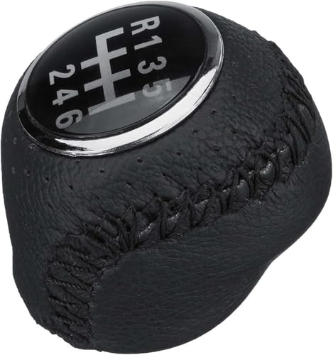 Twixral Schalthebel Auto-Schaltknauf, 5/6-Gang-Leder-Schaltknauf, Hebel, Schalthebel, Handball, für Fiat für Ducato 2002-2014, manueller Schaltknauf(5 Speed) von Twixral