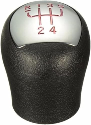 Twixral Schalthebel Auto-Schaltknauf für Renault für Megane für Clio II 2 MK2 172 182 RS verchromt MT Schalthebel Hebel Stick Stift Arm Kopf Kugel(Rot) von Twixral