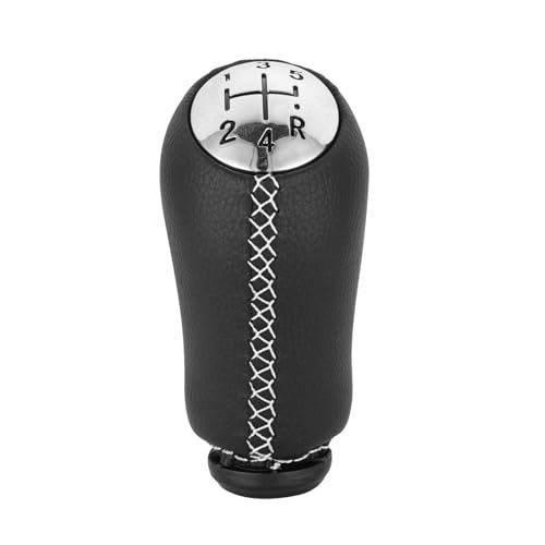 Twixral Schalthebel Für Geschwindigkeit Schaltknauf Stick Kopf Auto Schalthebel Griff 17mm Für RENAULT Für CLIO MK3 3 III für MEGANE MK2 Für SCENIC 5 Für(White Line) von Twixral