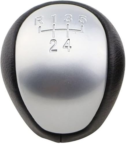 Twixral Schalthebel Für Hyundai für Elantra I30 2008 2009 2010 2011 2012 2013 2014 2015 2016 5 Geschwindigkeit MT Getriebe Kopf Schaltknauf shifter Hebel Handball(Silber) von Twixral