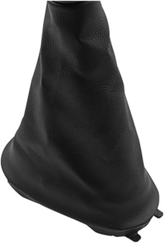 Twixral Schalthebel Für Renault Für Clio III 2005-2009 Für Megane II 2002-3009 Für Scenic 2003-2006 Leder Schaltknauf Hebel Schalthebel Gamasche Boot Abdeckung(Black Case Only) von Twixral