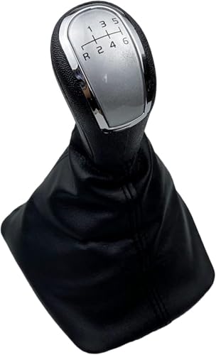 Twixral Schalthebel Für Skoda Für Octavia A5 A6 Auto Schaltknauf Hebel Stift Griff Gamasche Boot Abdeckung Fall 2004 2005 2006 2007 2008 2009 2010 2011 2012(6 Speed Silver) von Twixral