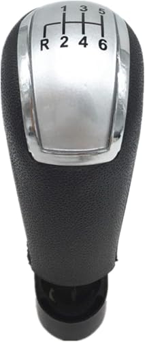 Twixral Schalthebel Für Skoda Für Octavia A5 A6 Auto Schaltknauf Hebel Stift Griff Gamasche Boot Abdeckung Fall 2004 2005 2006 2007 2008 2009 2010 2011 2012(6 Speed Silver Knob) von Twixral