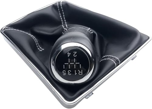 Twixral Schalthebel Für VAUXHALL Für OPEL Für ASTRA H 2004 2005 2006 2007 2008 2009 2010 Auto 5/6-Gang-Schalthebel Schaltknauf für mit Lederkoffer(12345r White) von Twixral