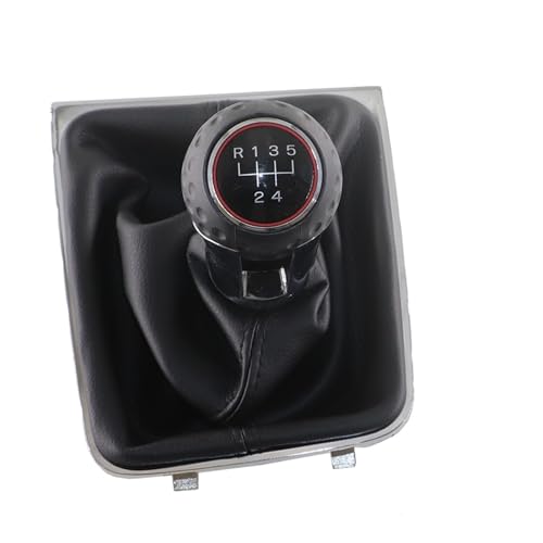 Twixral Schalthebel Schaltknauf Hebel für Schalter Griff Leder für Golf 7 A7 MK7 GTI GTD 2013 20142018(5 speed black line) von Twixral