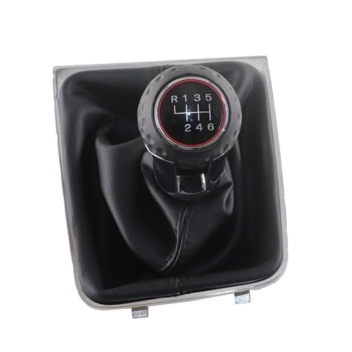 Twixral Schalthebel Schaltknauf Hebel für Schalter Griff Leder für Golf 7 A7 MK7 GTI GTD 2013 20142018(6 speed black line) von Twixral