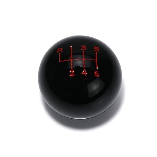 Twixral Schalthebel Universal 6 für Speed ​​Ball Form Acryl Schaltknauf Schalthebelkopf(Schwarz) von Twixral