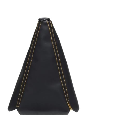 Twixral Schalthebel Universal Auto Gangschaltung Halsbänder 16mm PU Leder Manuelle Stick Schaltknauf Boot Abdeckung Gamasche(Gelb) von Twixral