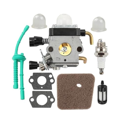 Vergaser Rasentrimmer-Vergaser-Kit, Rasenmäher-Vergaser, Luft-Kraftstoff-Filter, Dichtung, Vergaser für STIHL FS38 FS45 FS46 FS55 KM55 Vergaser Rasentrimmer-Vergaser-Kit, Rasenmäher-Vergaser, Luft-Kraftstoff-Filter, Dichtung, Vergaser für STIHL FS38 FS45 FS46 FS55 KM55 von Twixral