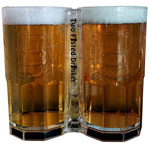 Two Fisted Trinker – Transparenter Bierbecher Two Fisted Trinker – Transparenter Bierbecher von Two Fisted Drinker