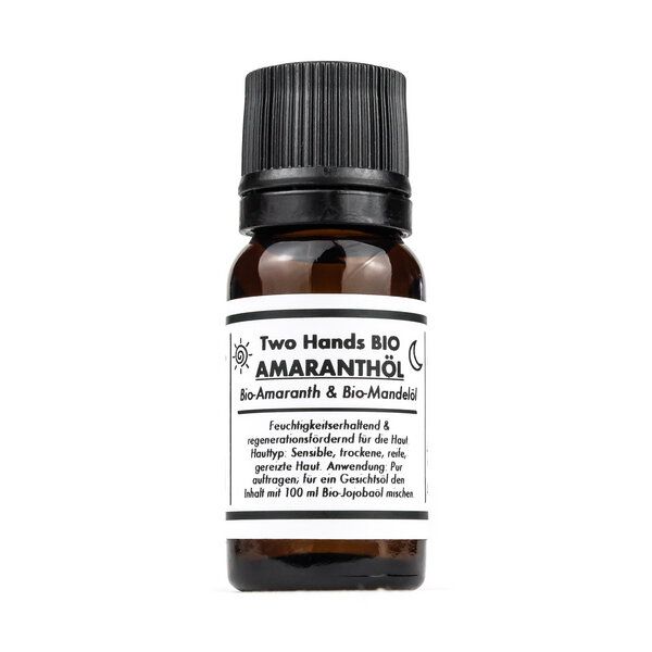 Two Hands BIO Amaranthöl mit Bio-Amaranth & Bio-Mandelöl - 5% Extrakt - Bio Vegan Two Hands BIO Amaranthöl mit Bio-Amaranth & Bio-Mandelöl - 5% Extrakt - Bio Vegan von Two Hands BIO