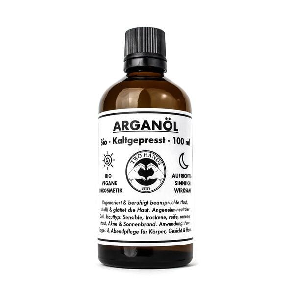 Two Hands BIO Arganöl - Bio - Vegan - Kaltgepresst - 100 ml von Two Hands BIO