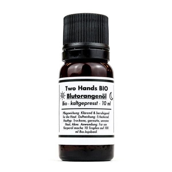 Two Hands BIO Blutorangenöl - Bio - Vegan - Kaltgepresst - 10 ml von Two Hands BIO