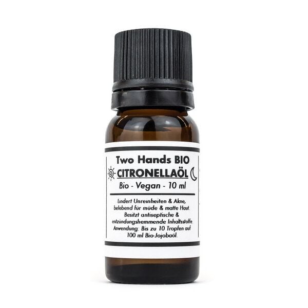 Two Hands BIO Citronellaöl - Bio - Vegan - 10 ml von Two Hands BIO