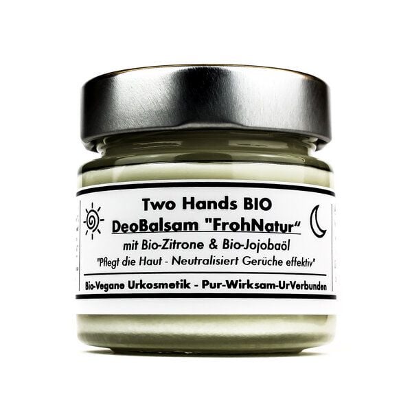 Two Hands BIO Deo Balsam „FrohNatur“ mit Bio-Zitronenöl & Bio-Jojobaöl - Bio Vegan Two Hands BIO Deo Balsam „FrohNatur“ mit Bio-Zitronenöl & Bio-Jojobaöl - Bio Vegan von Two Hands BIO