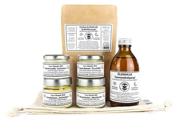 Two Hands BIO Geschenk- & Pflegeset "SinnesFreunde" - Bio-Vegane Urkosmetik von Two Hands BIO