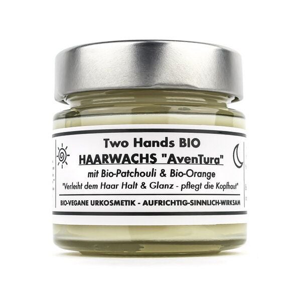 Two Hands BIO Haarwachs „AvenTura“ mit Bio-Patchouli & Bio-Orange - Bartwachs - Bio Vegan von Two Hands BIO