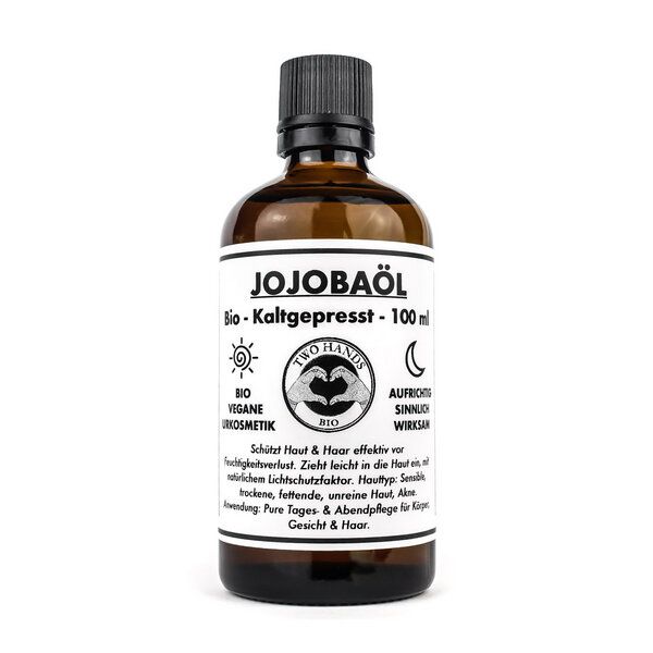 Two Hands BIO Jojobaöl - Bio - Vegan - Kaltgepresst - 100 ml von Two Hands BIO