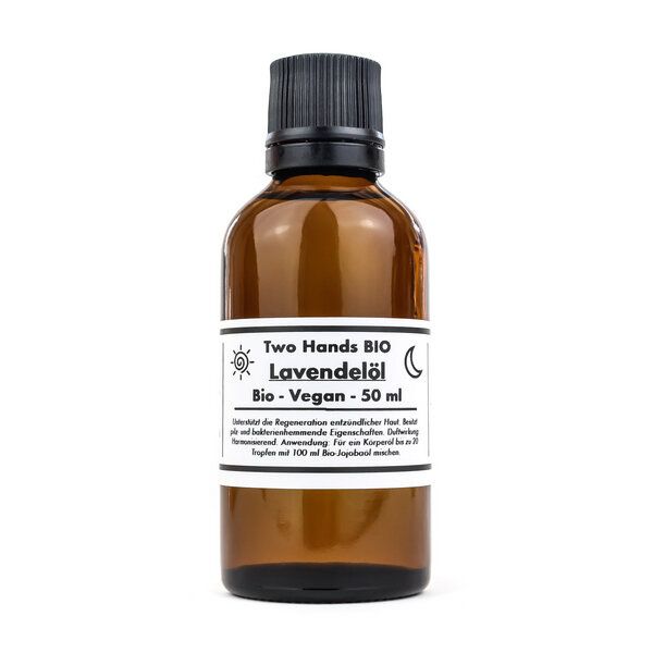 Two Hands BIO Lavendelöl - Bio - Vegan - 50 ml von Two Hands BIO