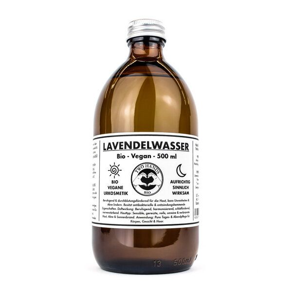 Two Hands BIO Lavendelwasser - Bio - Vegan - 500 ml von Two Hands BIO