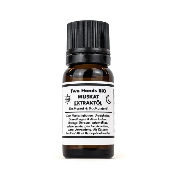 Two Hands BIO Muskatextraktöl mit Bio-Muskat & Bio-Mandelöl - 5 % Extrakt - Bio Vegan Two Hands BIO Muskatextraktöl mit Bio-Muskat & Bio-Mandelöl - 5 % Extrakt - Bio Vegan von Two Hands BIO