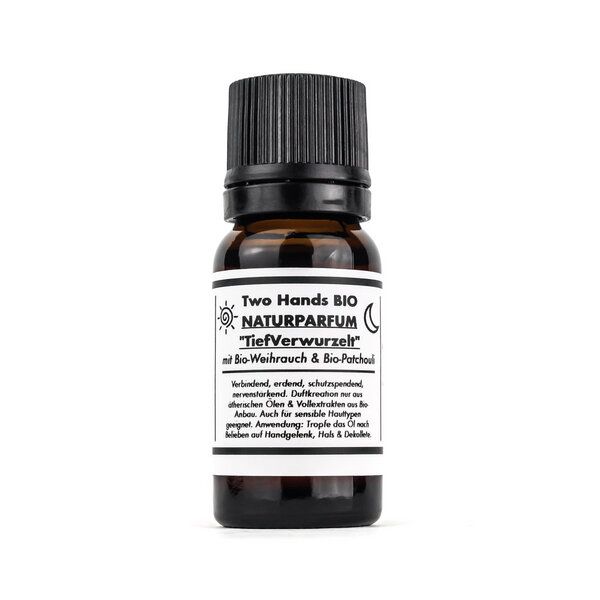 Two Hands BIO Naturparfum „TiefVerwurzelt“ mit Bio-Weihrauch & Bio-Patchouli - Bio Vegan von Two Hands BIO