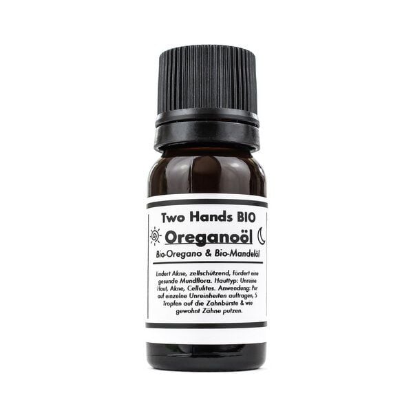 Two Hands BIO Oreganoöl mit Bio-Oregano & Bio-Mandelöl - 5% Extrakt - Bio Vegan von Two Hands BIO