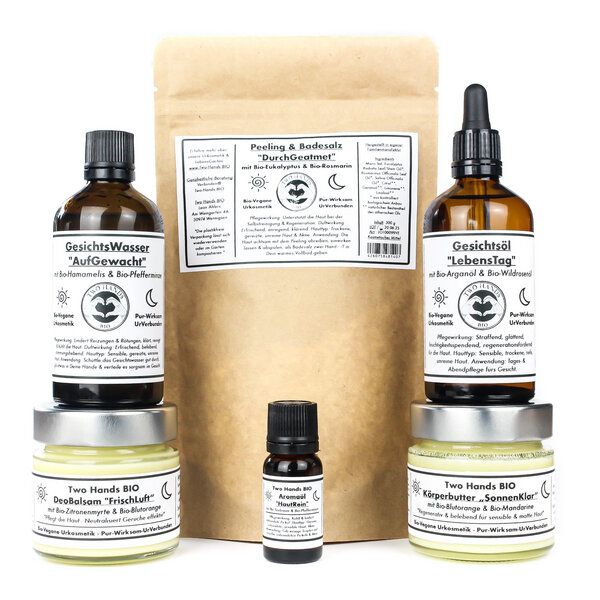 Two Hands BIO Pflegeset für unreine Haut & Akne "KlarSicht" - Bio-Vegane Urkosmetik Two Hands BIO Pflegeset für unreine Haut & Akne "KlarSicht" - Bio-Vegane Urkosmetik von Two Hands BIO