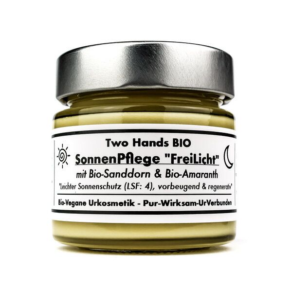 Two Hands BIO SonnenPflege „FreiLicht“ mit Bio-Sanddorn & Bio-Amaranth - After-Sun - Bio Vegan von Two Hands BIO