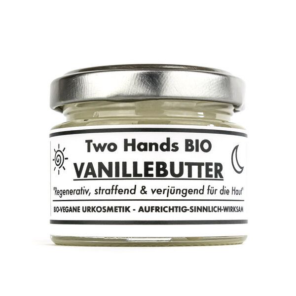 Two Hands BIO Vanillebutter aus echter Bio-Vanille & Bio-Sheabutter - Bio Vegan von Two Hands BIO