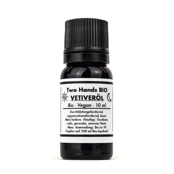 Two Hands BIO Vetiveröl - Bio - Vegan - 10 ml von Two Hands BIO