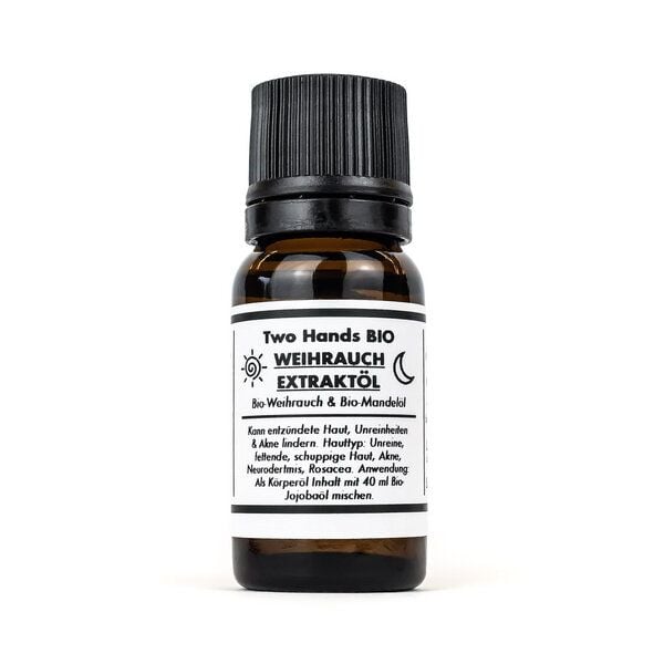 Two Hands BIO Weihrauchextraktöl mit Bio-Weihrauch & Bio-Mandelöl - 2,5 % Extrakt - Bio Vegan von Two Hands BIO