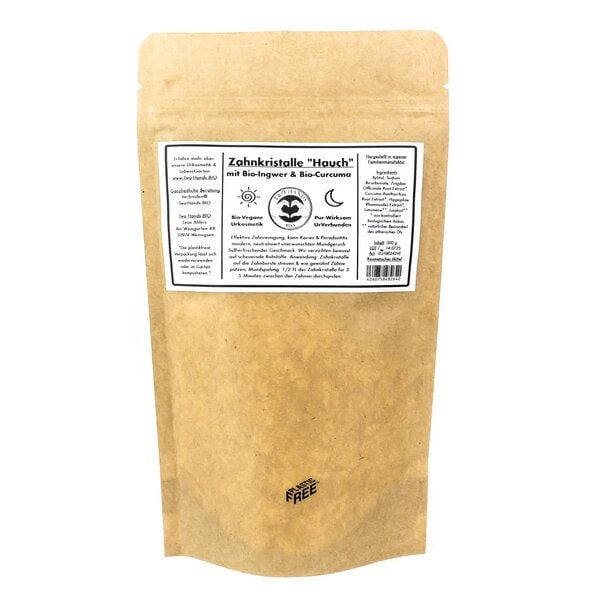 Two Hands BIO Zahnkristalle „Hauch“ mit Bio-Ingwer & Bio-Curcuma - Bio Vegan von Two Hands BIO