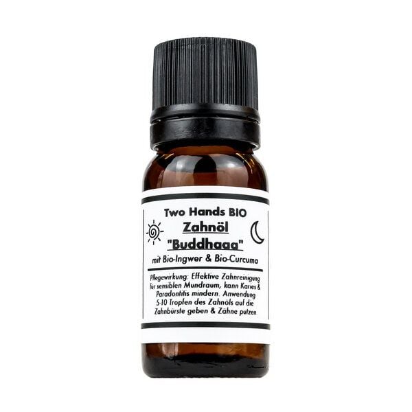 Two Hands BIO Zahnöl „Buddhaaa“ mit Bio-Ingwer & Bio-Curcuma - Bio Vegan von Two Hands BIO