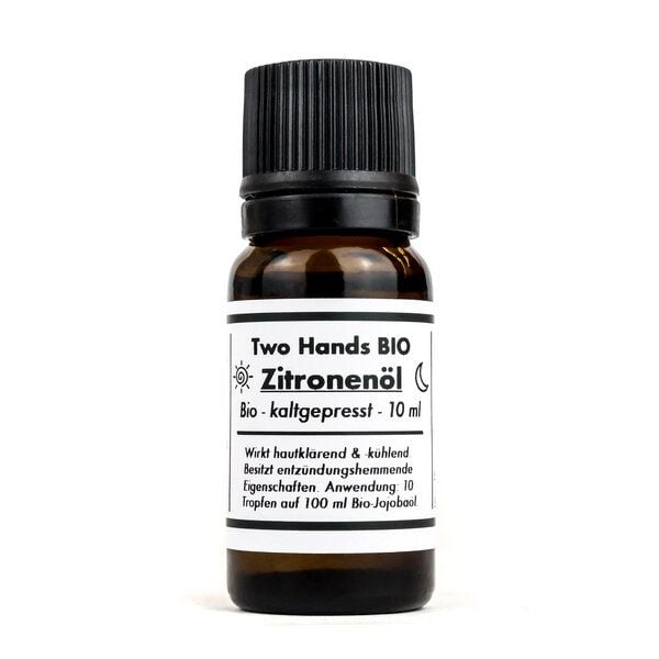 Two Hands BIO Zitronenöl - Bio - Vegan - Kaltgepresst - 10 ml von Two Hands BIO