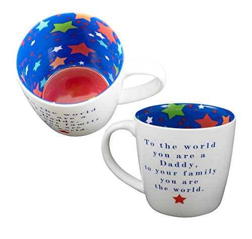 Two Up Two Down Becher ~ Keramik Tee/Kaffee ~ Alles Steht Kopf Becher ZU DEN WELTWEIT DIR Are A Daddy von Two Up Two Down