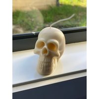 Große Totenkopf Kerze von TwoCheeksCreations