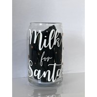 Milch Für Weihnachtsmann Tasse - Bierkrug Stil | Weihnachtstasse Weihnachtsgeschenk Weihnachtsbecher Weihnachtsmann Und Rentier Milch von TwoCheeksCreations