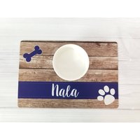 Personalisierte Haustier Tischset. Haustier-Zubehör Haustier-Napf-Matte, Hunde-Platzset, Hundenapf-Matte, Personalisierte Haustier-Matte, Waschbare von TwoDandelionsDesigns